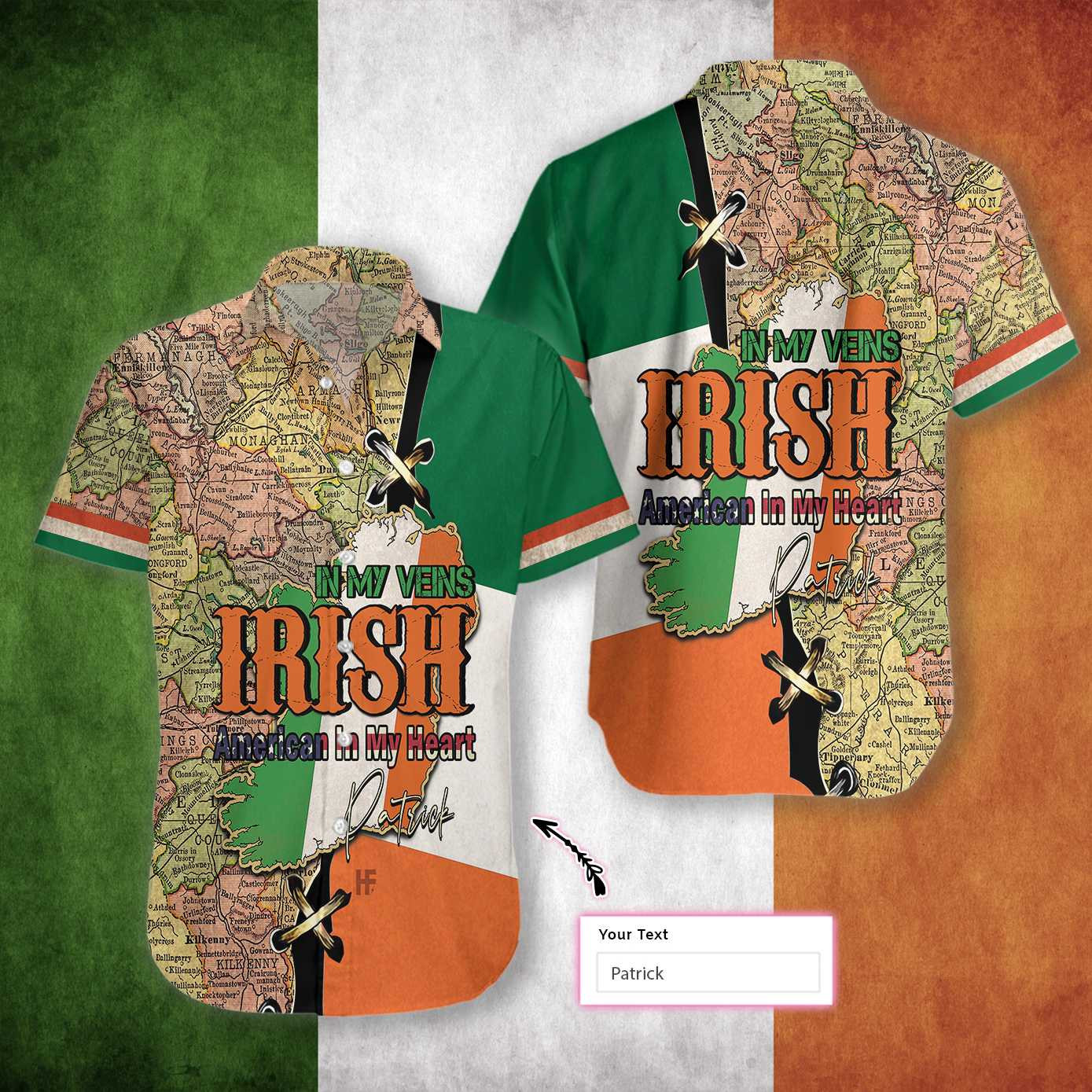 Irish Personalized Hawaiian Shirt