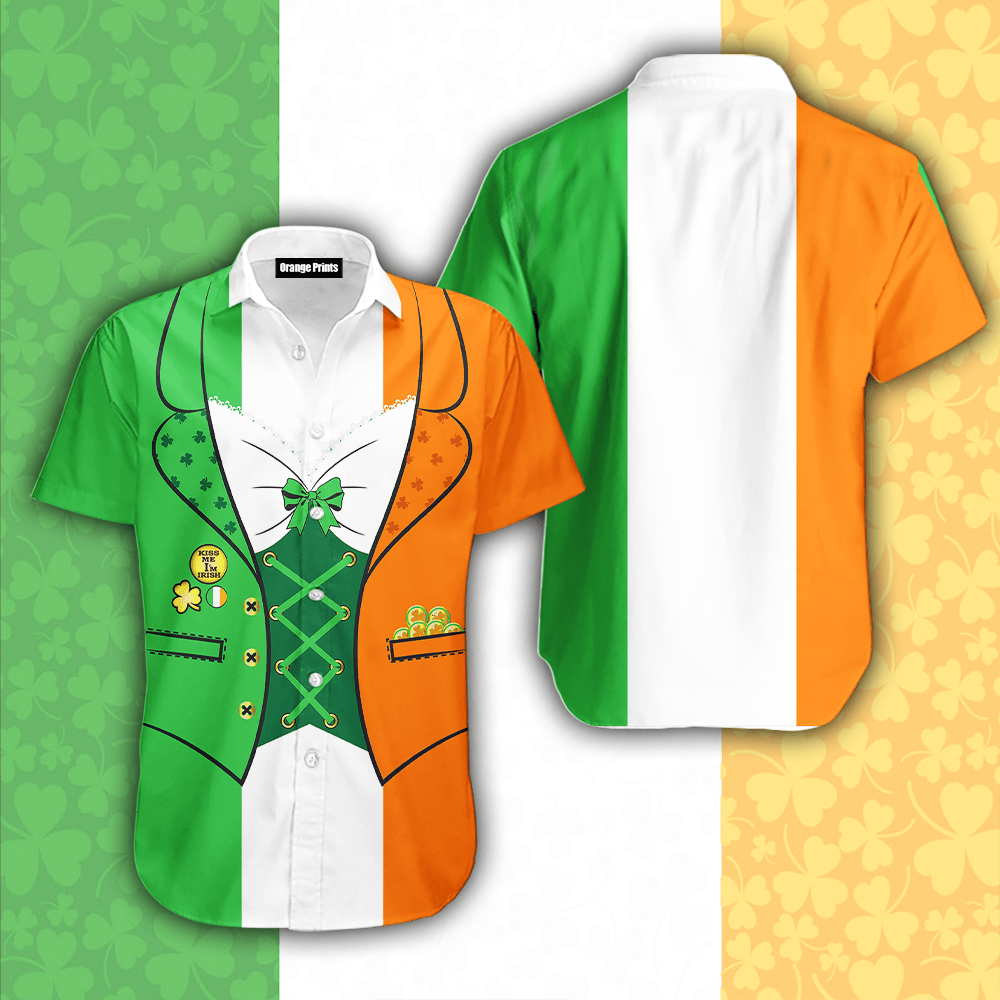 Irish Saint Patrick Day Costume Hawaiian Shirt