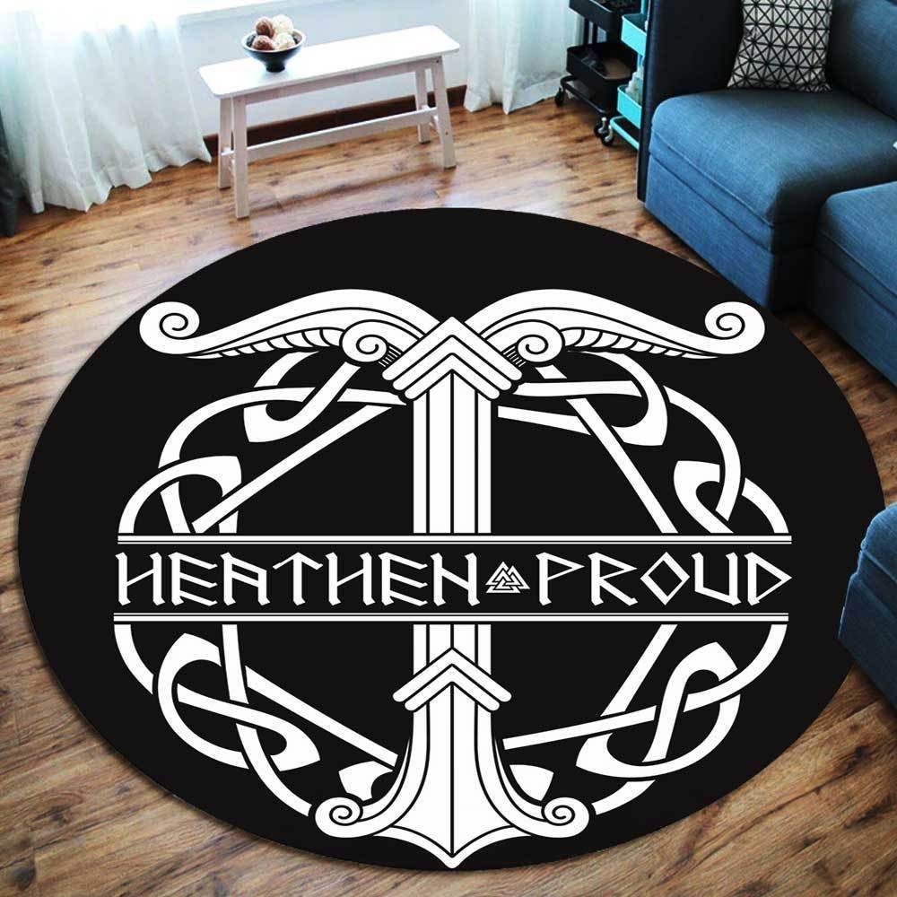 Irminsul Symbol Round Rug Carpet Bedroom Livingroom Home Decor