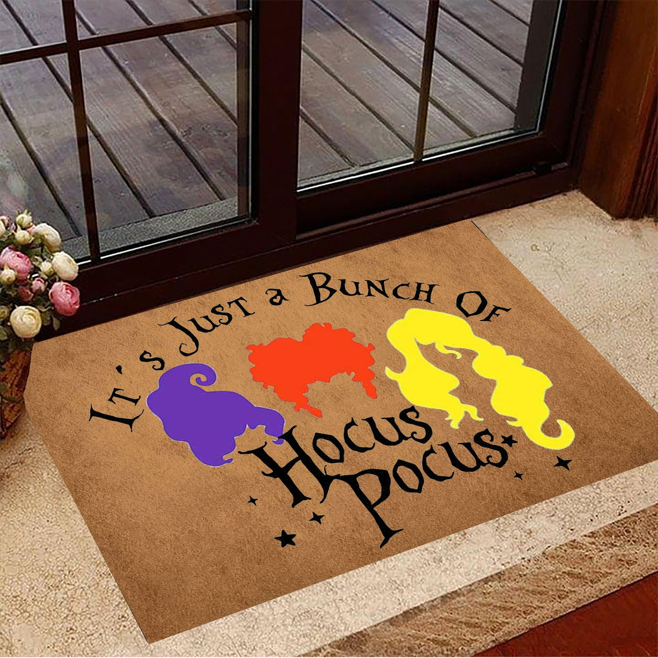 It's Just A Bunch Of Hocus Pocus Door Mat Funny Rubber Doormat Halloween Gifts