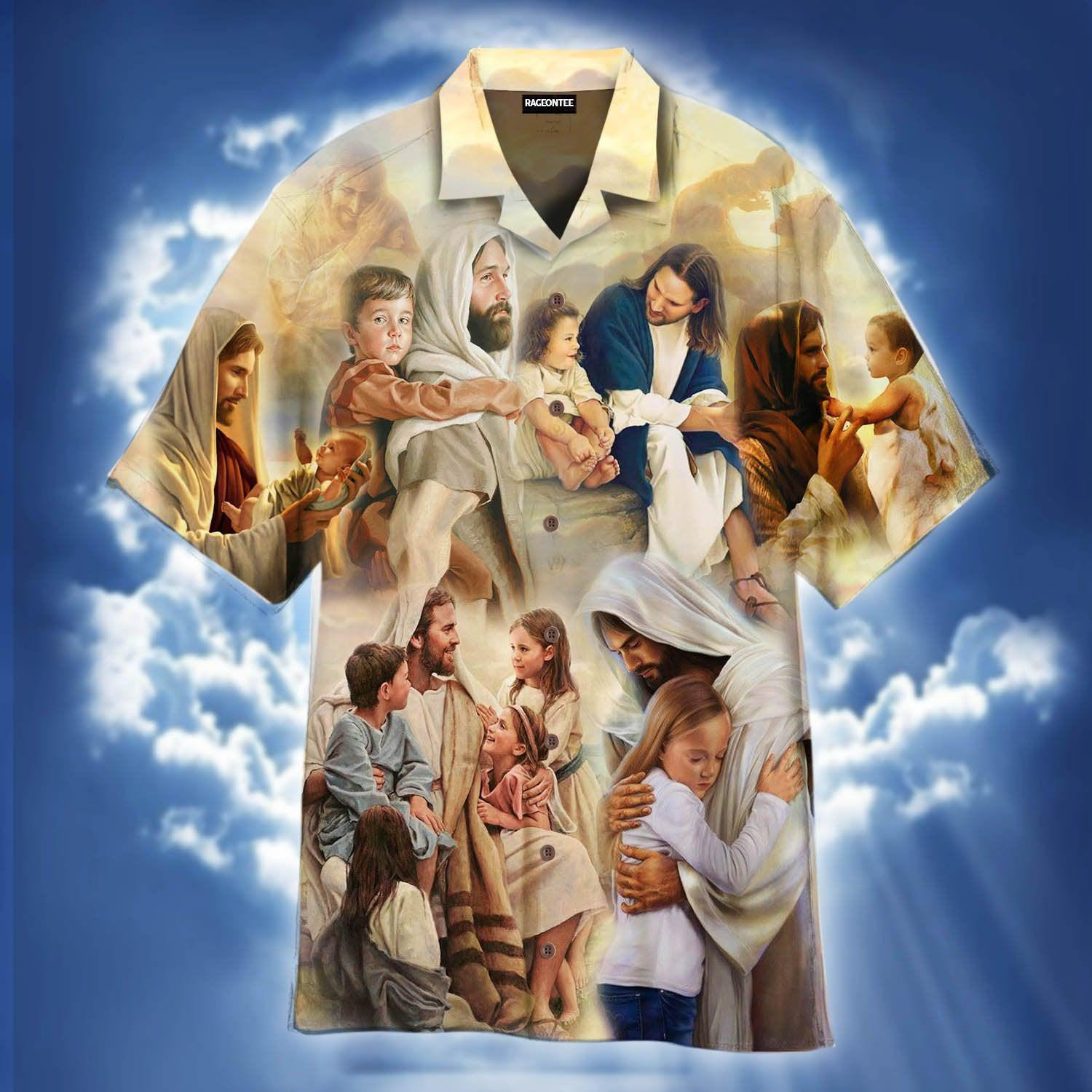 Jesus With The Children Hawaiian Shirt