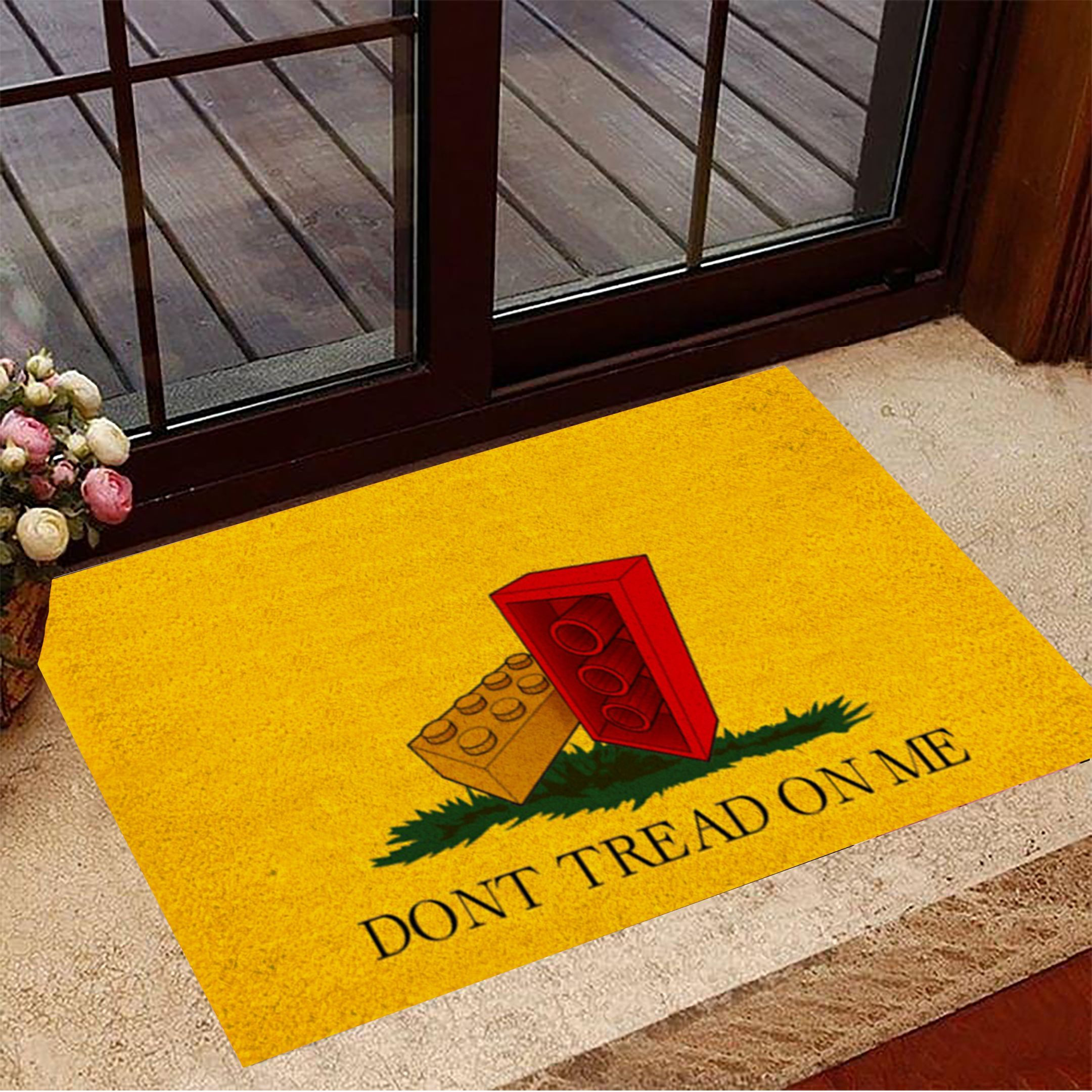 Jigsaw Blocks Don't Tread On Me Rubber Doormat Welcome Door Mat Housewarming Gift Ideas