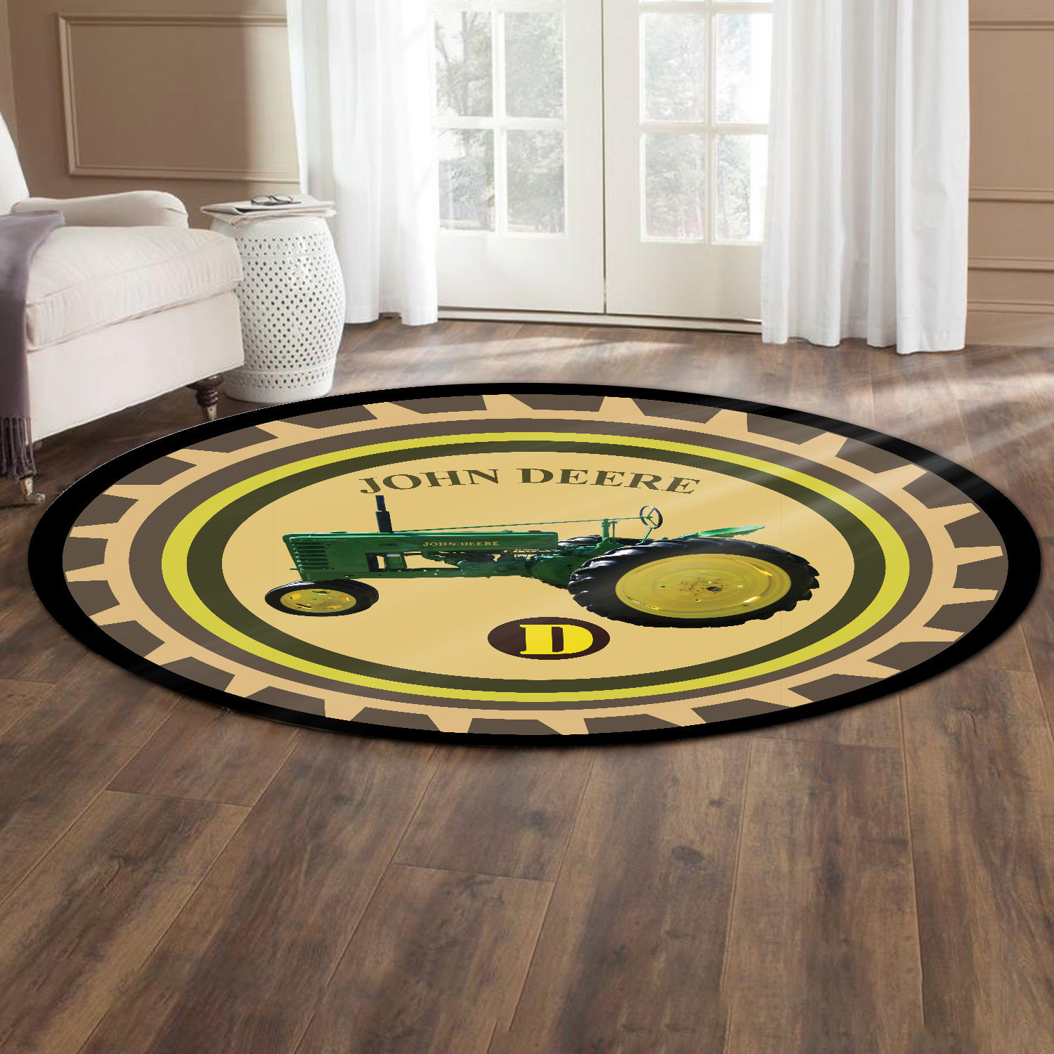 Johndeere Living Room Round Rug Carpet Bedroom Livingroom Home Decor