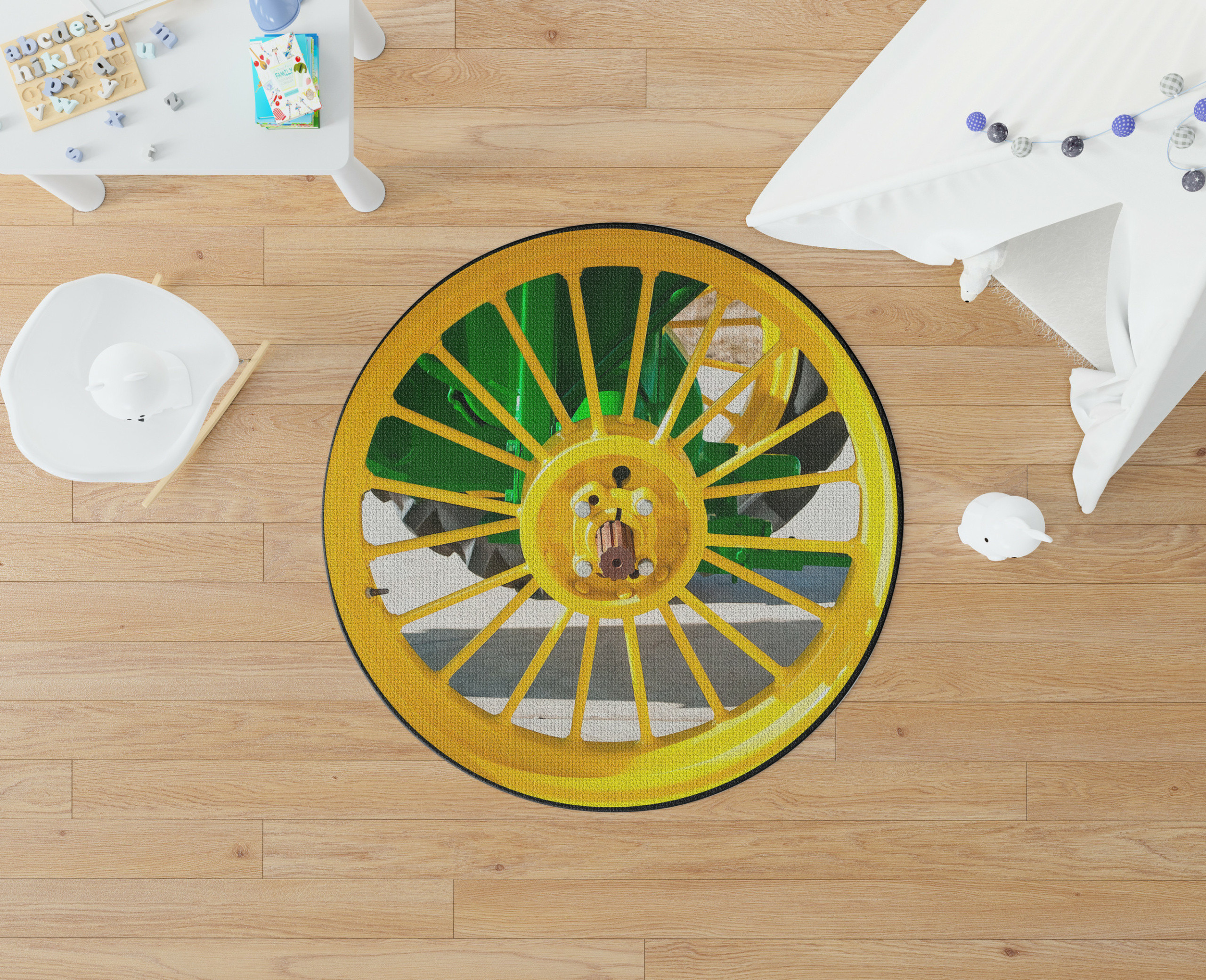 Johndeere Round Rug Carpet Bedroom Livingroom Home Decor
