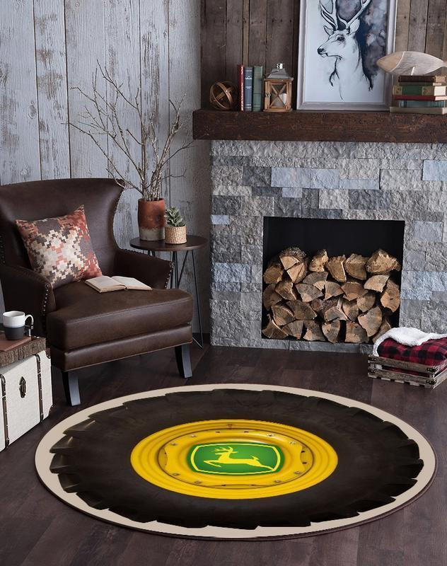 Johndeere Round Rug Carpet Bedroom Livingroom Home Decor