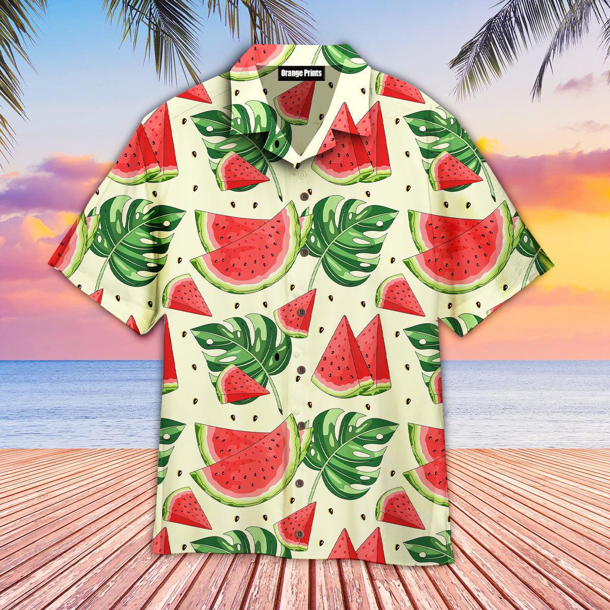 Juicy Watermelon Tropical Hawaiian Shirt