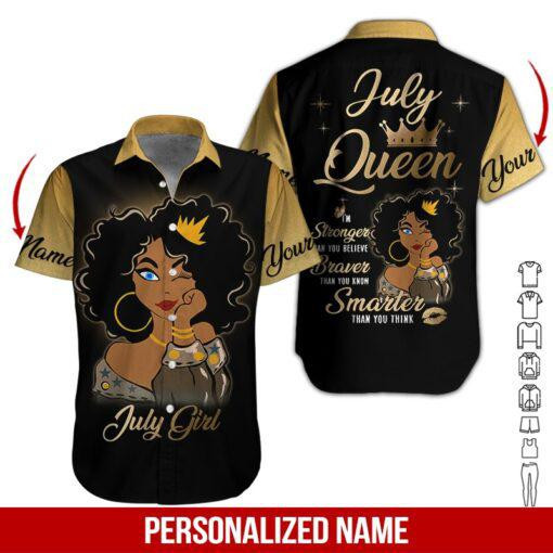 July Girl Personalized Hawaiian Shirt