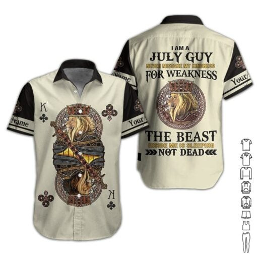 July Guy Personalized Hawaiian Shirt
