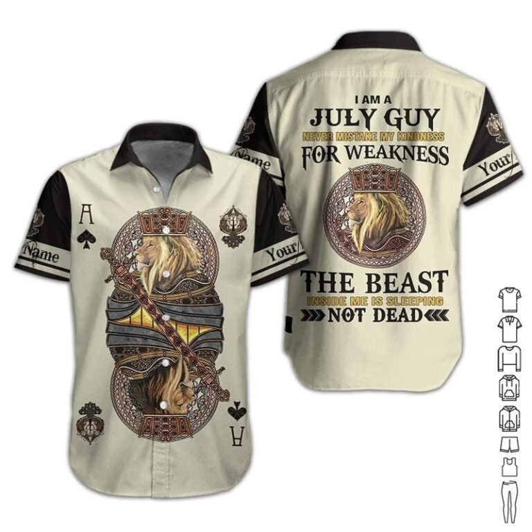 July Guy Personalized Hawaiian Shirt