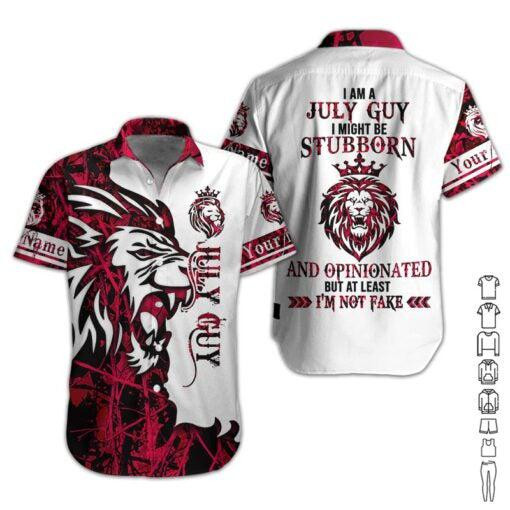 July Guy Personalized Hawaiian Shirt