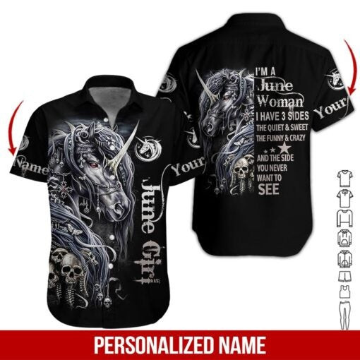 June Girl Personalized Hawaiian Shirt