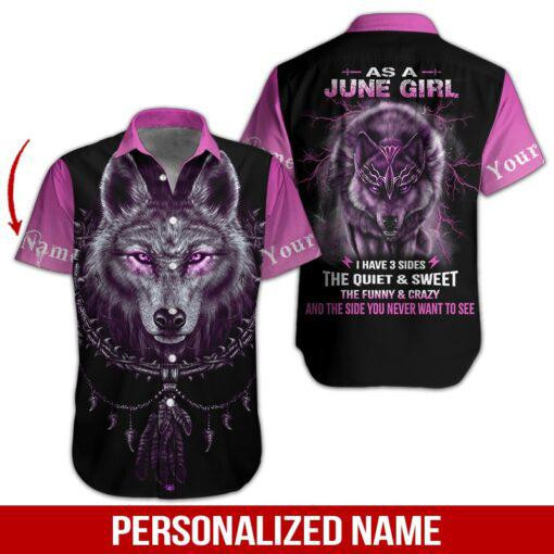 June Girl Personalized Hawaiian Shirt