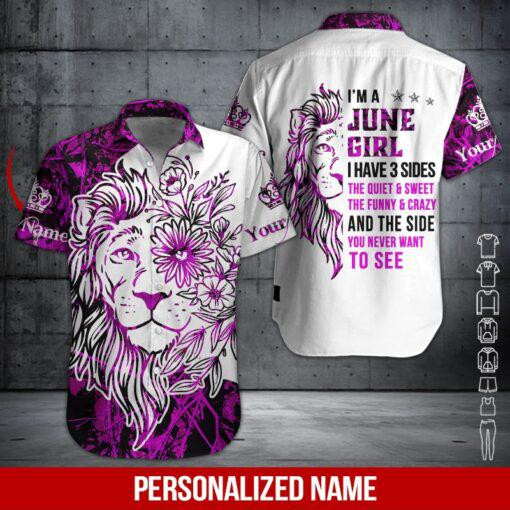 June Girl Personalized Hawaiian Shirt