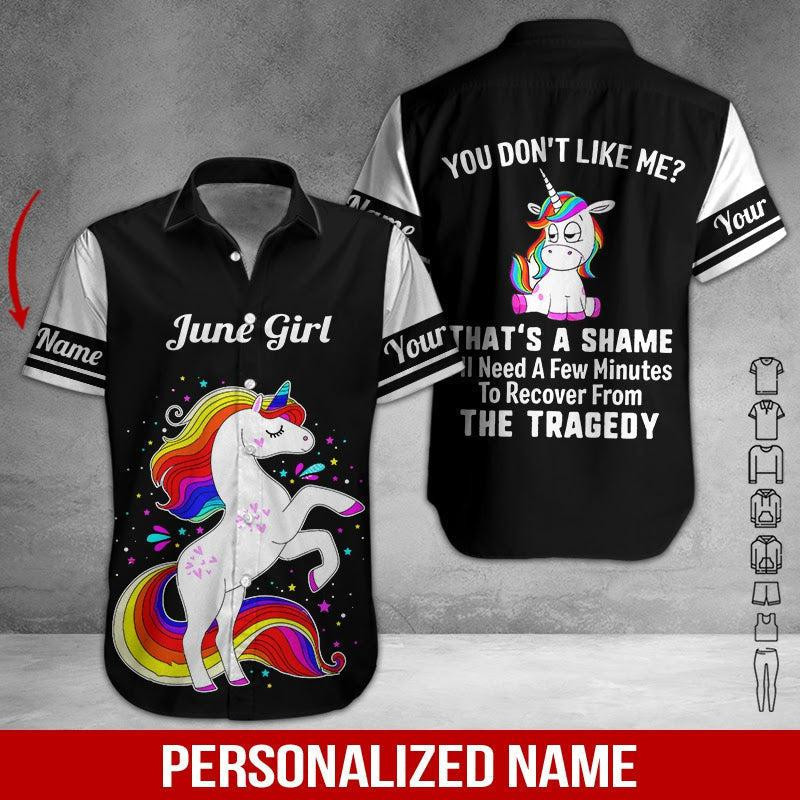 June Girl Personalized Hawaiian Shirt