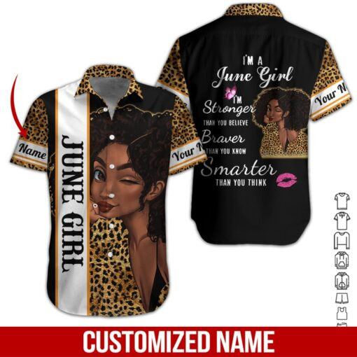 June Girl Personalized Hawaiian Shirt