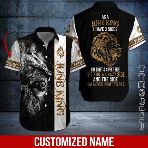 June King Personalized Hawaiian Shirt