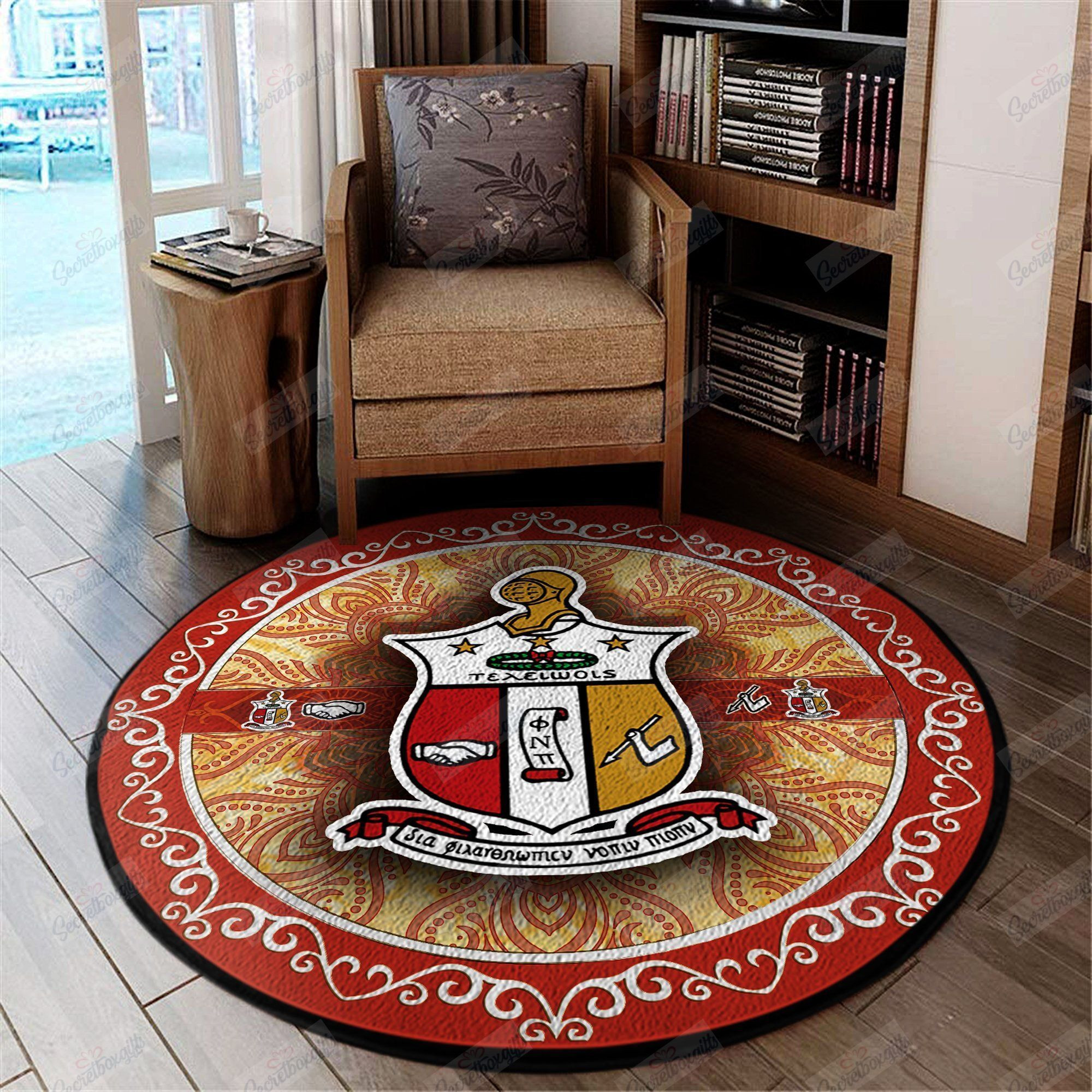 Kappa Alpha Psi Round Rug Carpet Bedroom Livingroom Home Decor