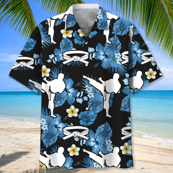 Karate Print Hawaiian Shirt