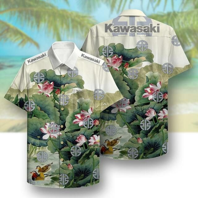 Kawasaki Lotus Hawaiian Shirt