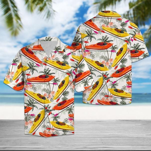 Kayak Tropical Vintage Hawaiian Shirt