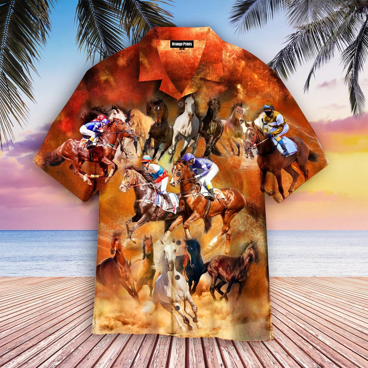 Kentucky Derby Horse Racing Hawaiian Shirt
