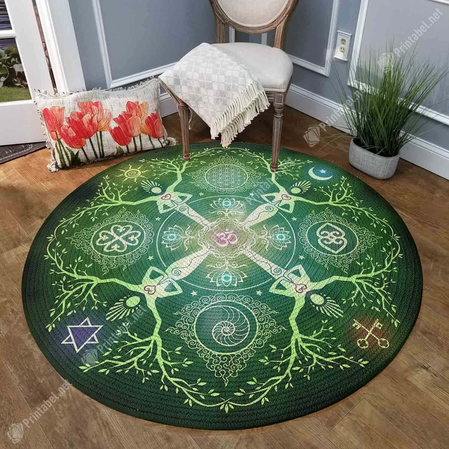 Key To Heaven Round Rug Carpet Bedroom Livingroom Home Decor