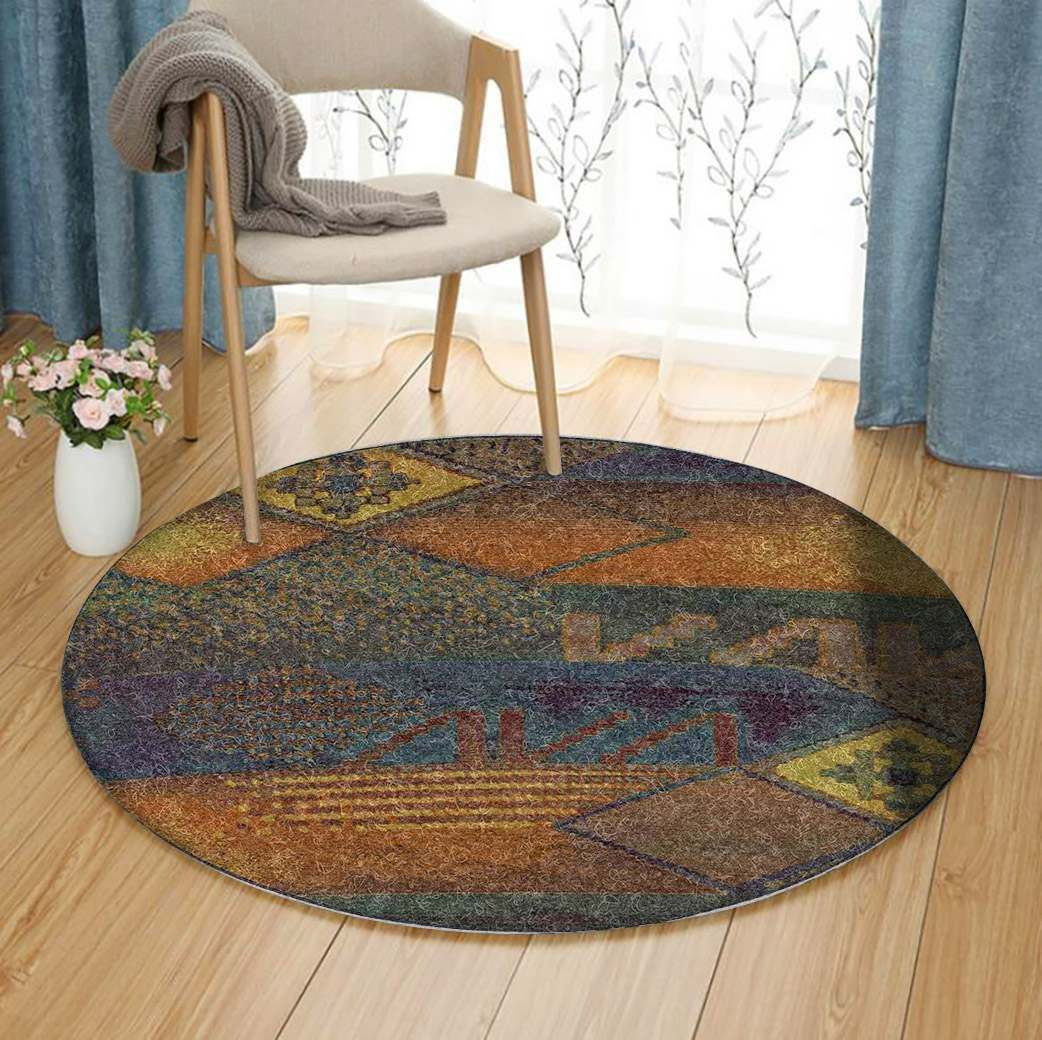 Kharma Ii Round Rug Carpet Bedroom Livingroom Home Decor