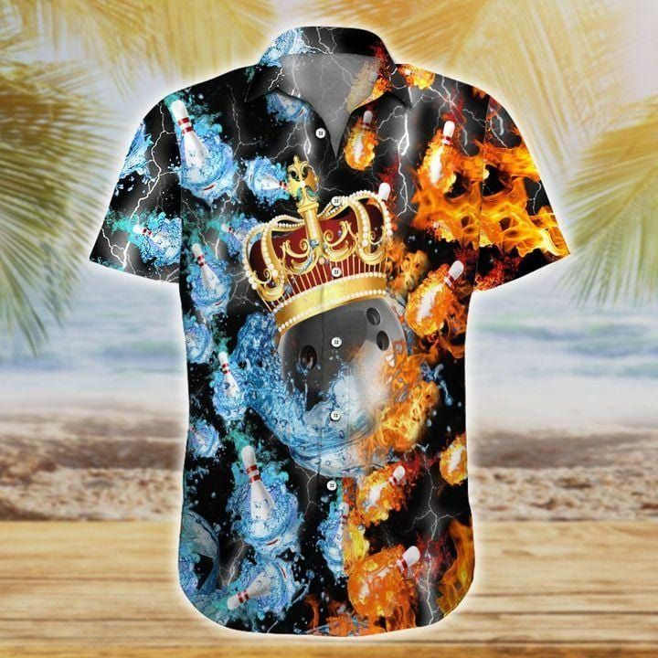 King Bowling Fire And Water Hawaiian Shirt