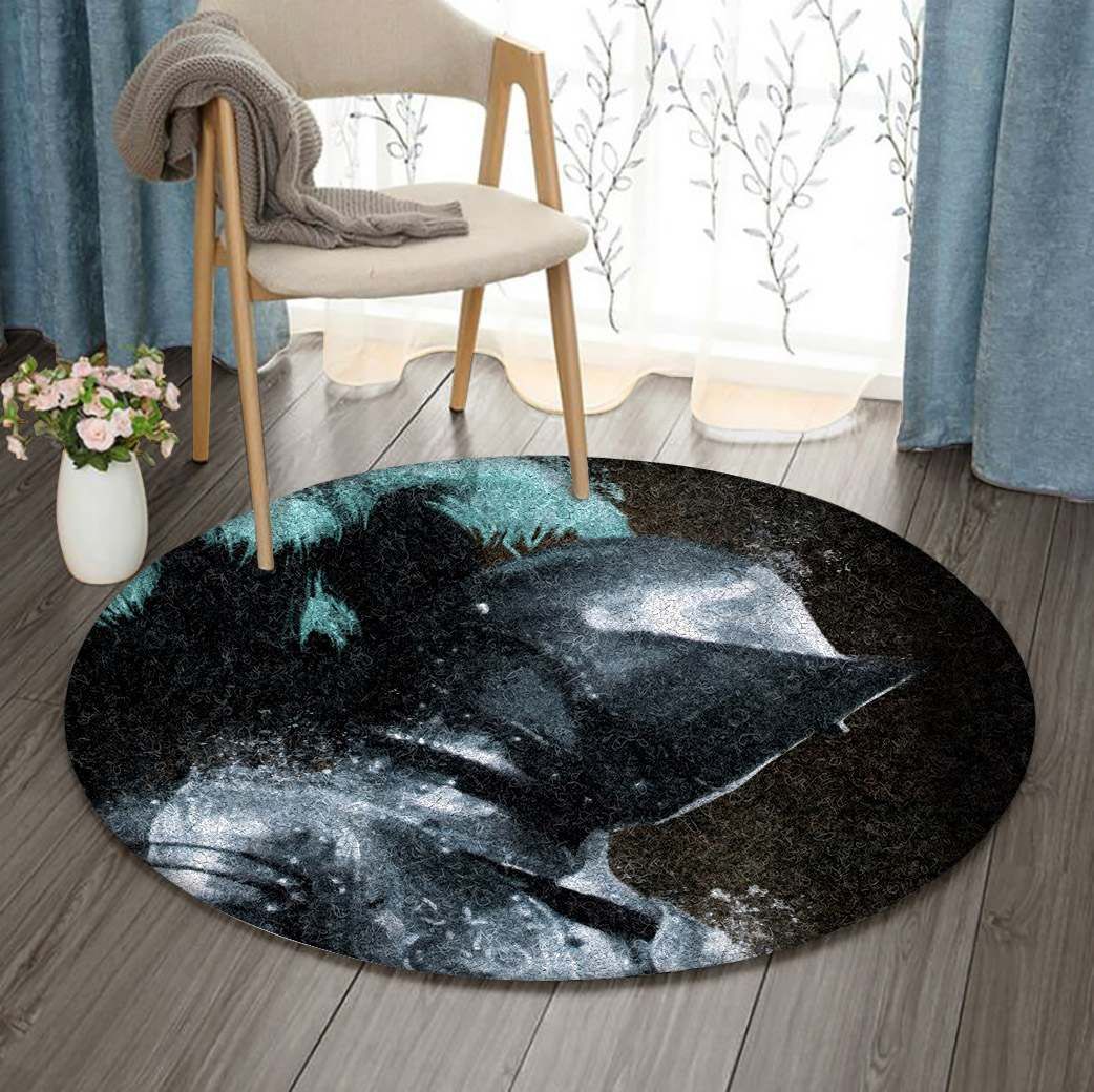 Knight Round Rug Carpet Bedroom Livingroom Home Decor