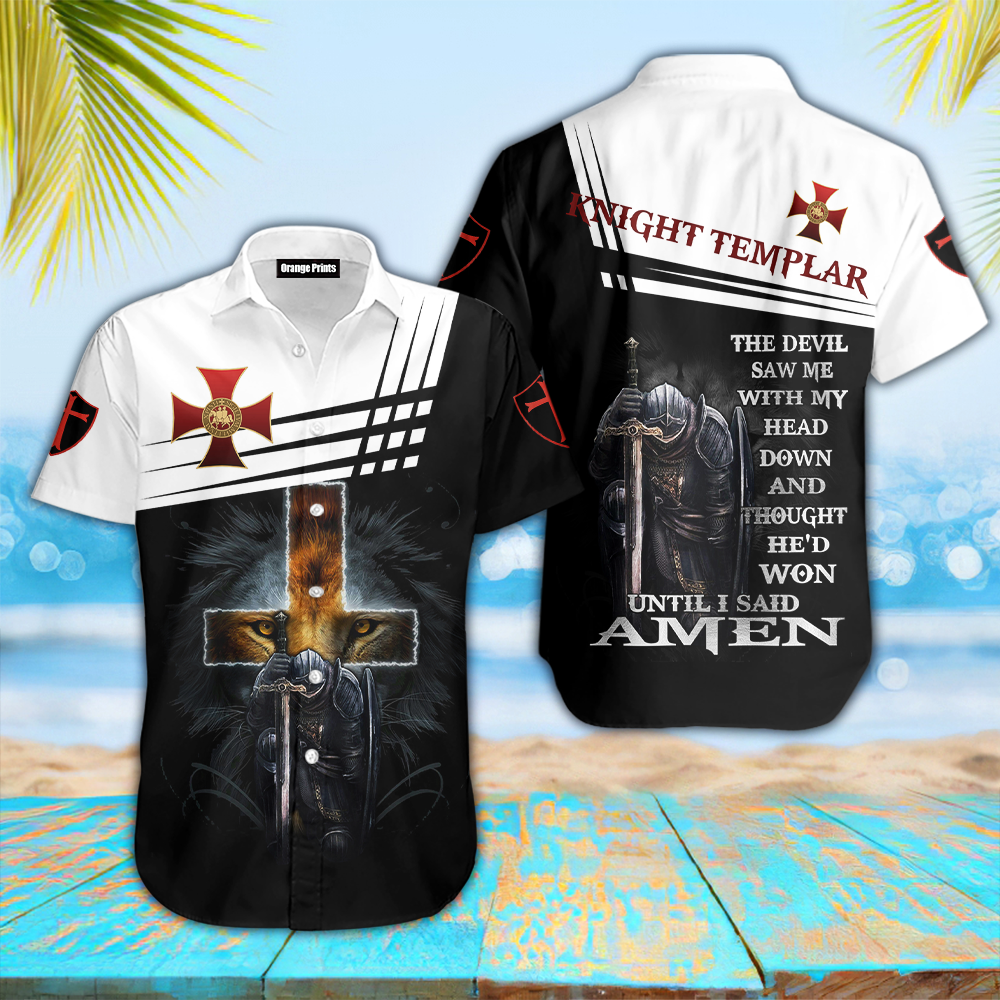 Knight Templar Hawaiian Shirt