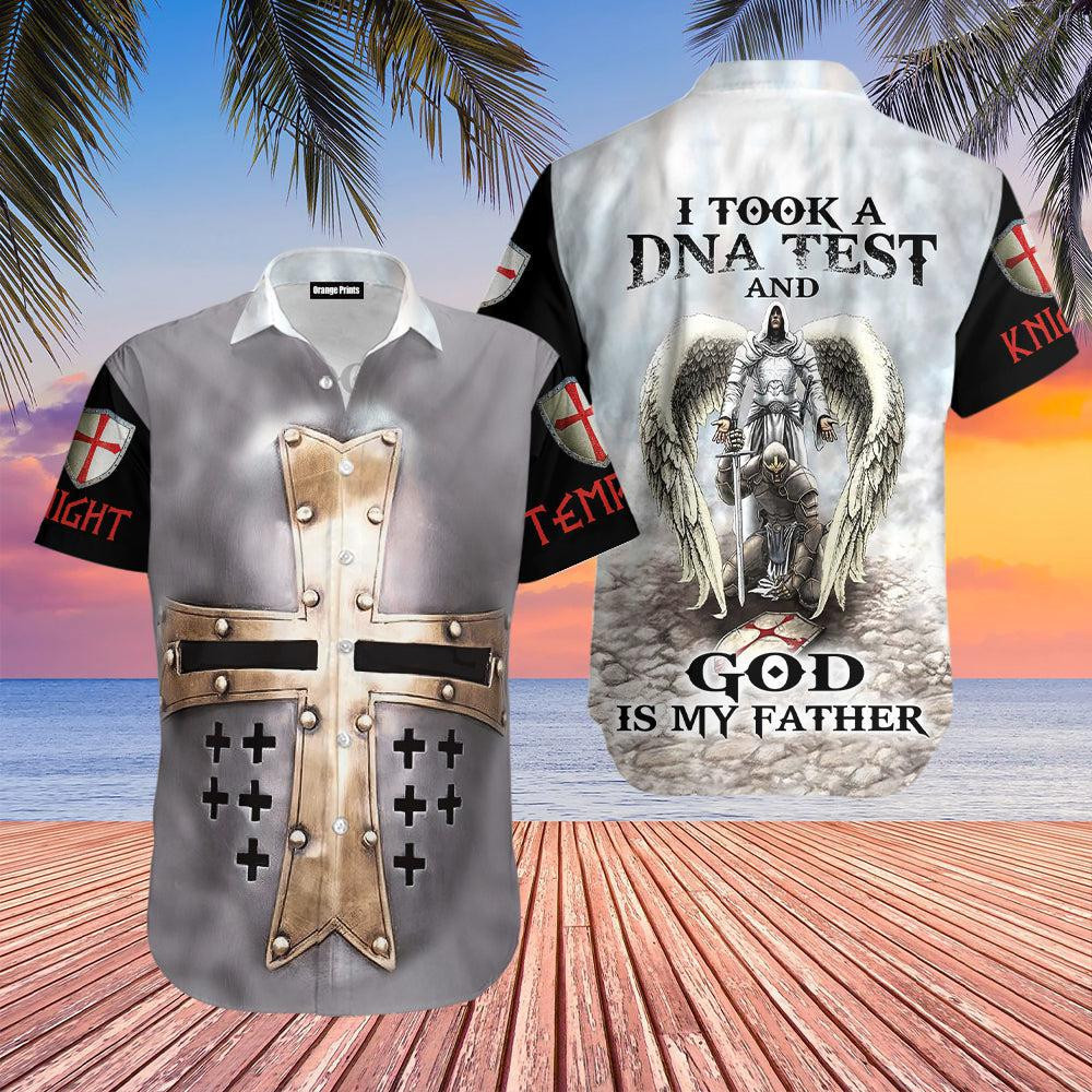 Knight Templar Took A DNA Test God Is My Father Hawaiian Shirt