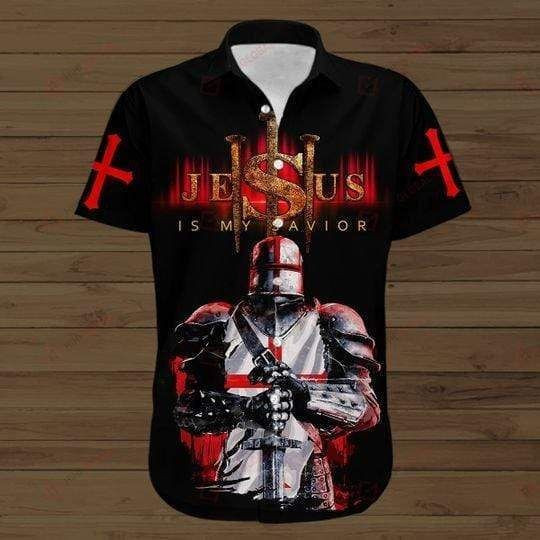 Knights Templar Jesus Hawaiian Shirt