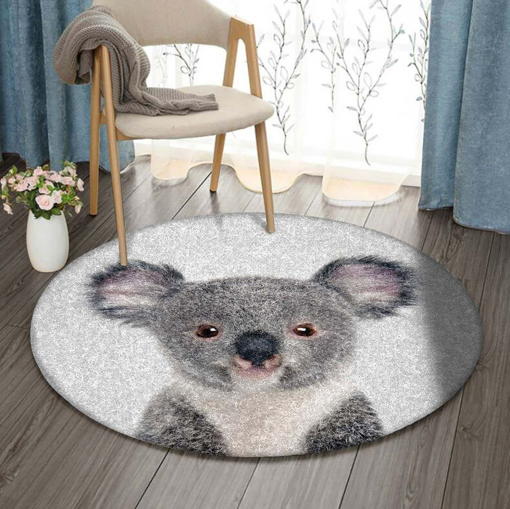 Koala Round Rug Carpet Bedroom Livingroom Home Decor