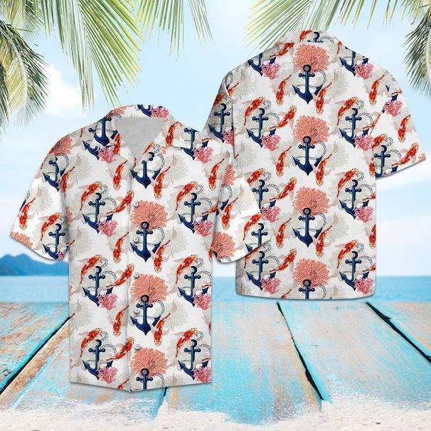 Koi Anchor Hawaiian Shirt