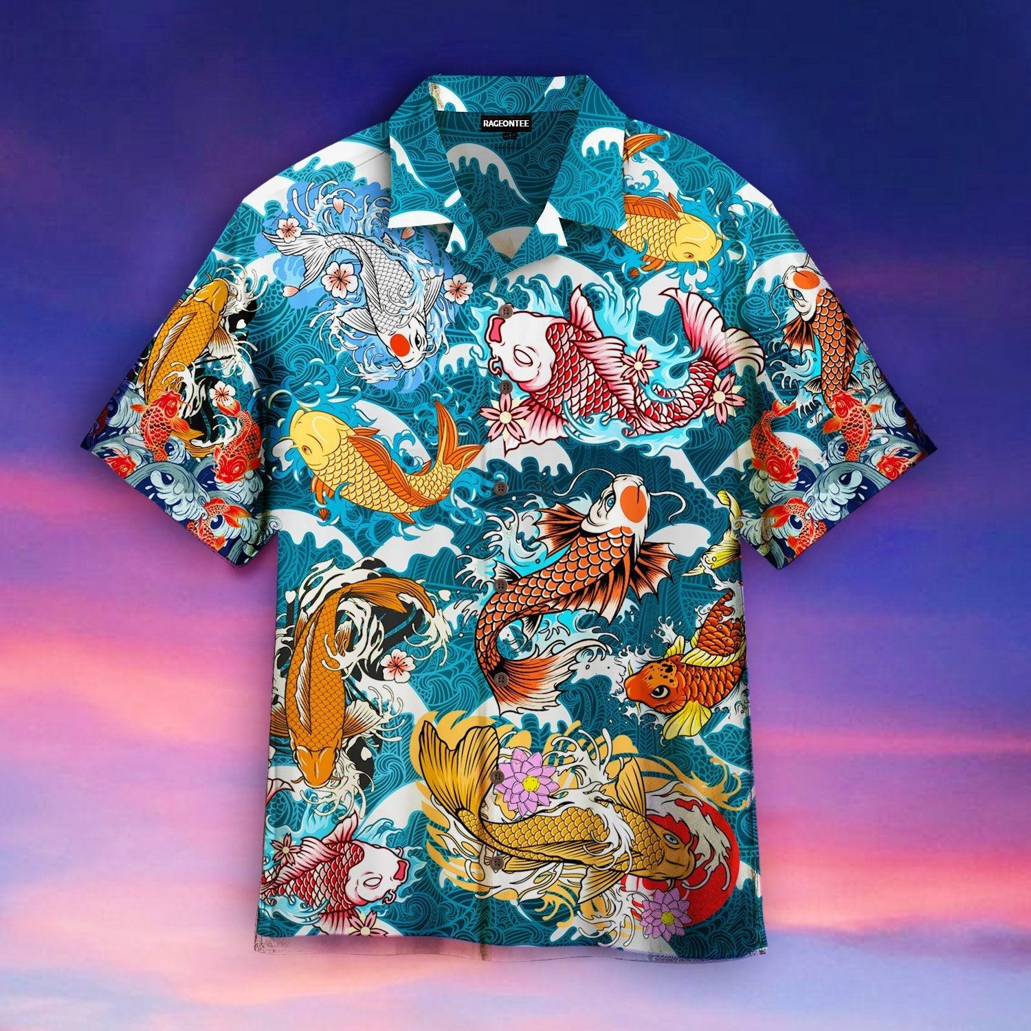 Koi Fish Hawaiian Shirt