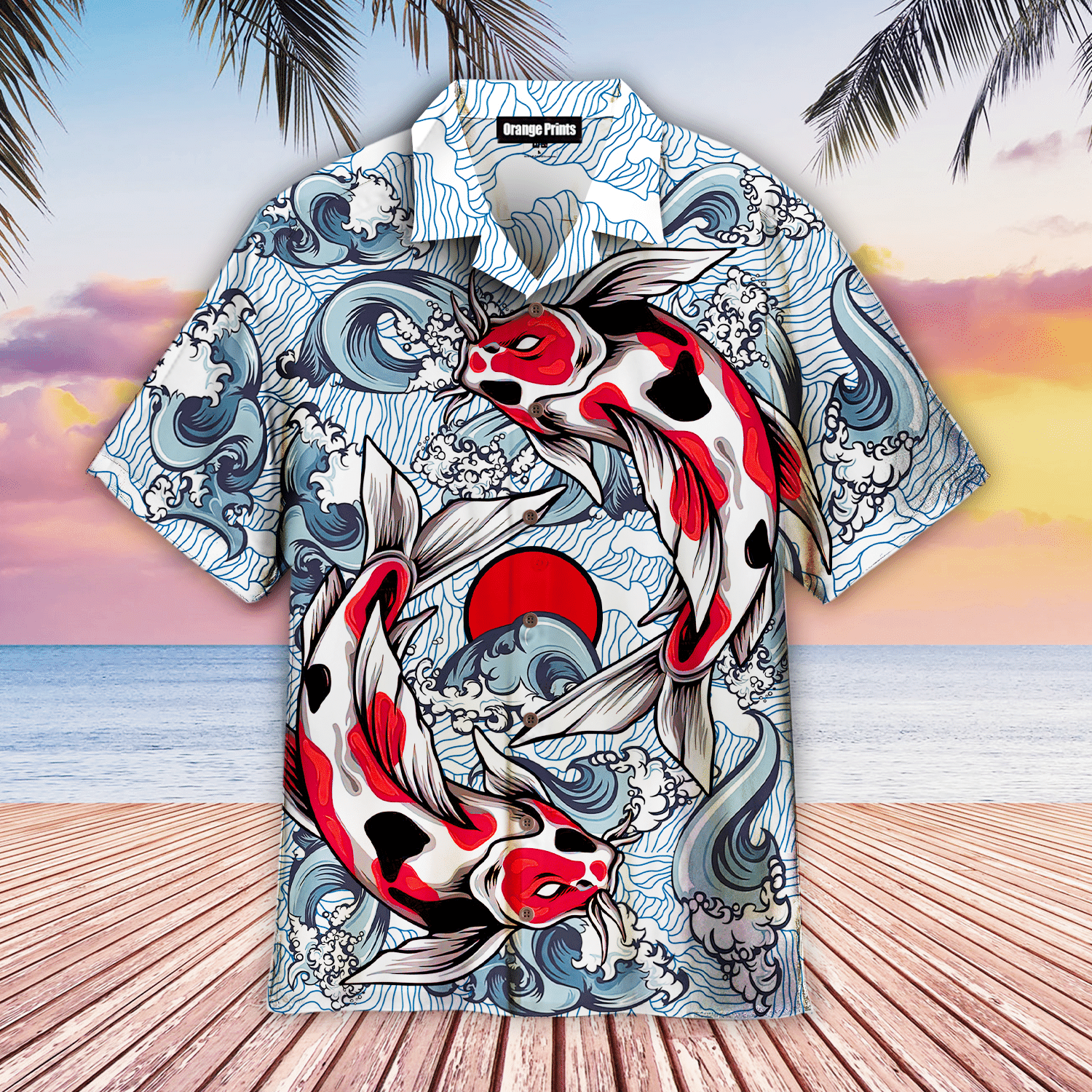 Koi Fish Hawaiian Shirt