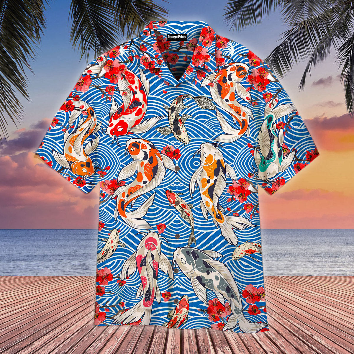 Koi Fish Hawaiian Shirt
