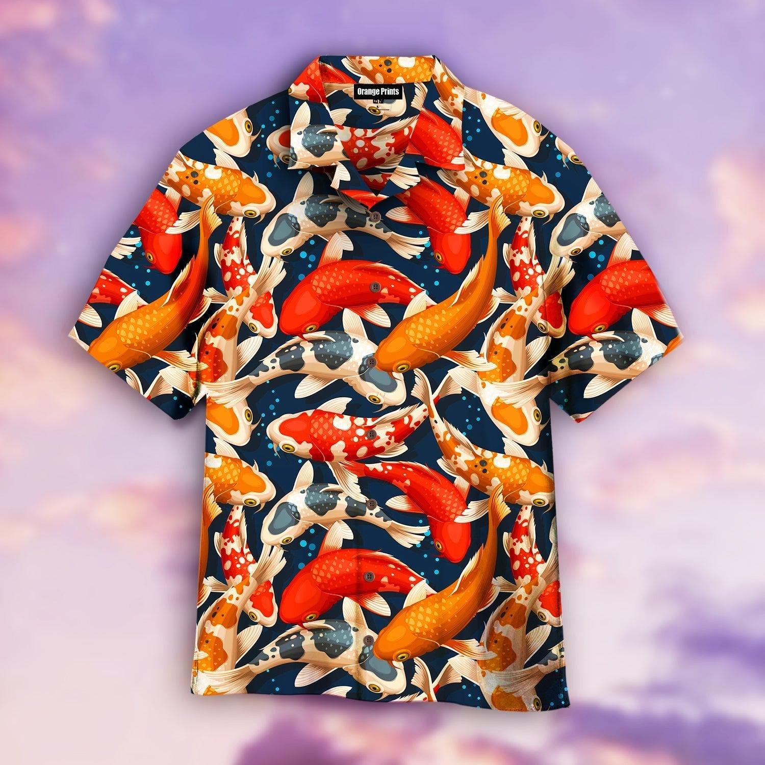 Koi Fish On Skin Hawaiian Shirt