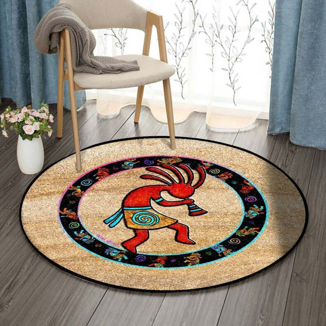 Kokopelli Round Rug Carpet Bedroom Livingroom Home Decor