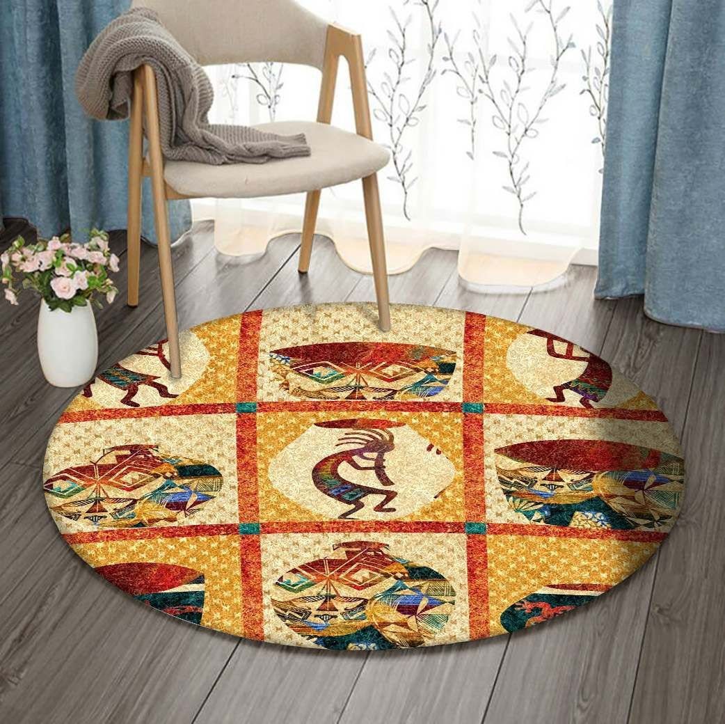 Kokopelli Round Rug Carpet Bedroom Livingroom Home Decor