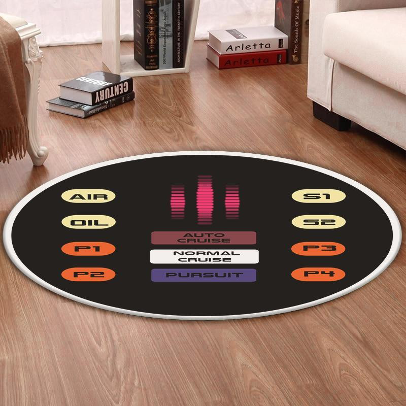 Krider Living Room Round Rug Carpet Bedroom Livingroom Home Decor - Image 3