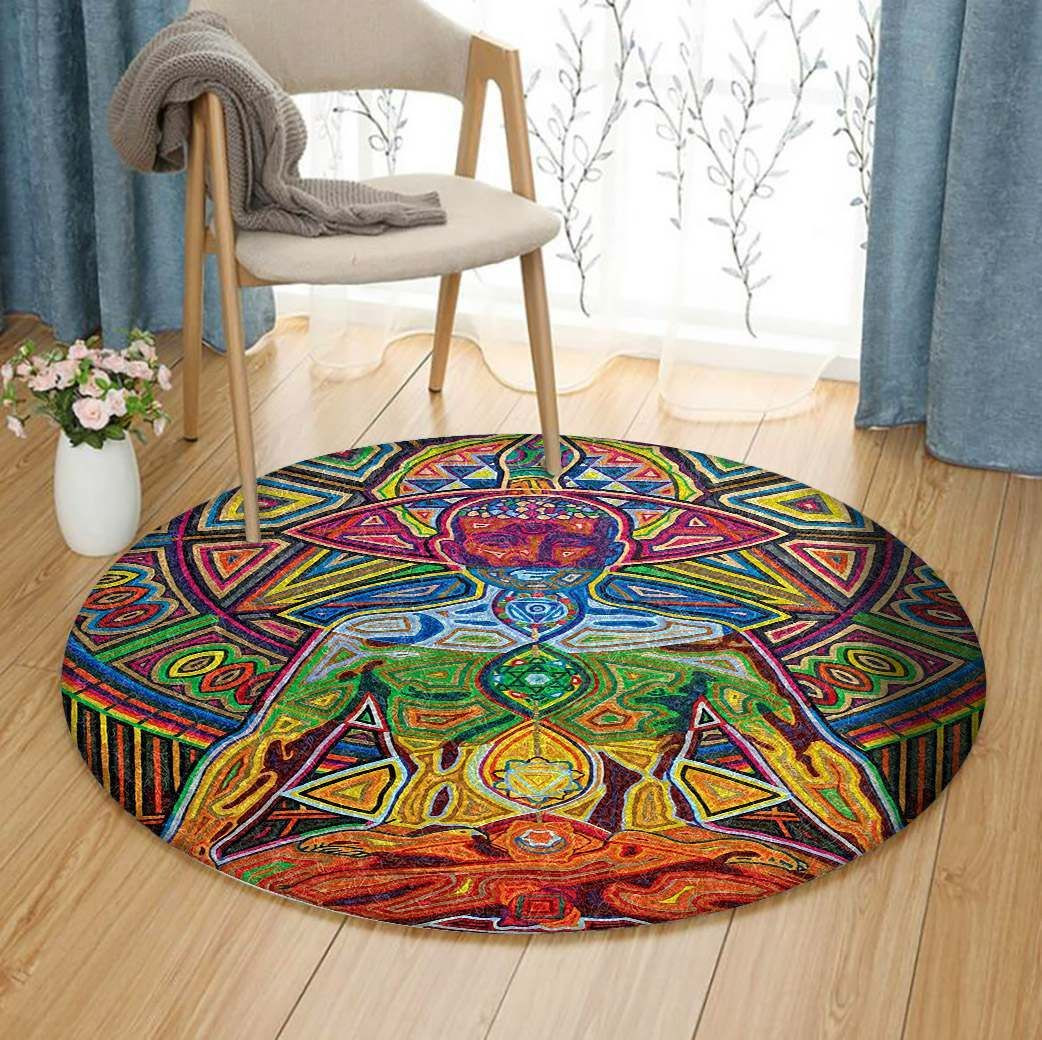 Kundalini Round Rug Carpet Bedroom Livingroom Home Decor