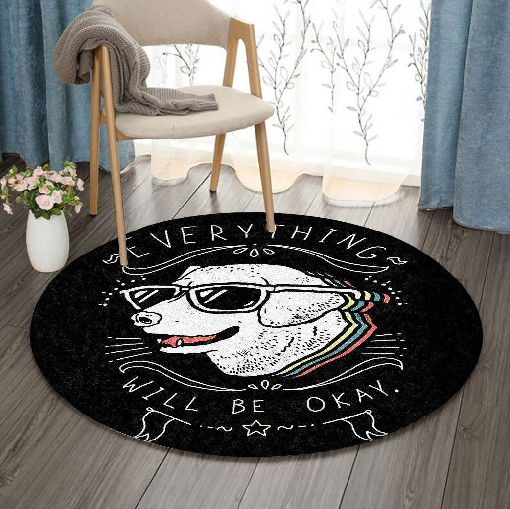 Labrador Round Rug Carpet Bedroom Livingroom Home Decor