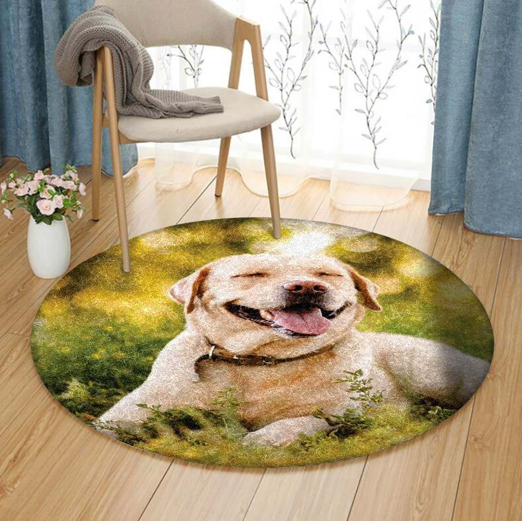 Labrador Round Rug Carpet Bedroom Livingroom Home Decor