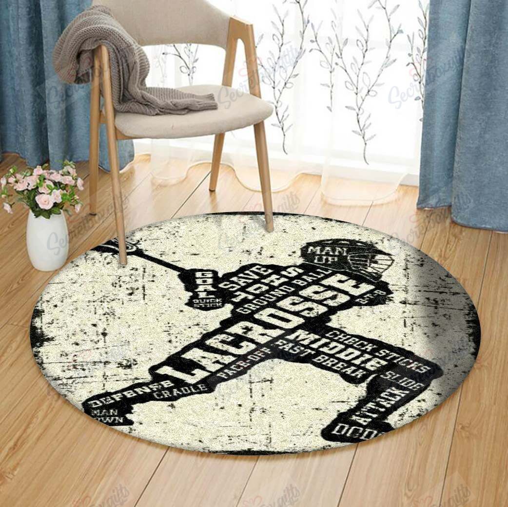 Lacrosse Round Rug Carpet Bedroom Livingroom Home Decor