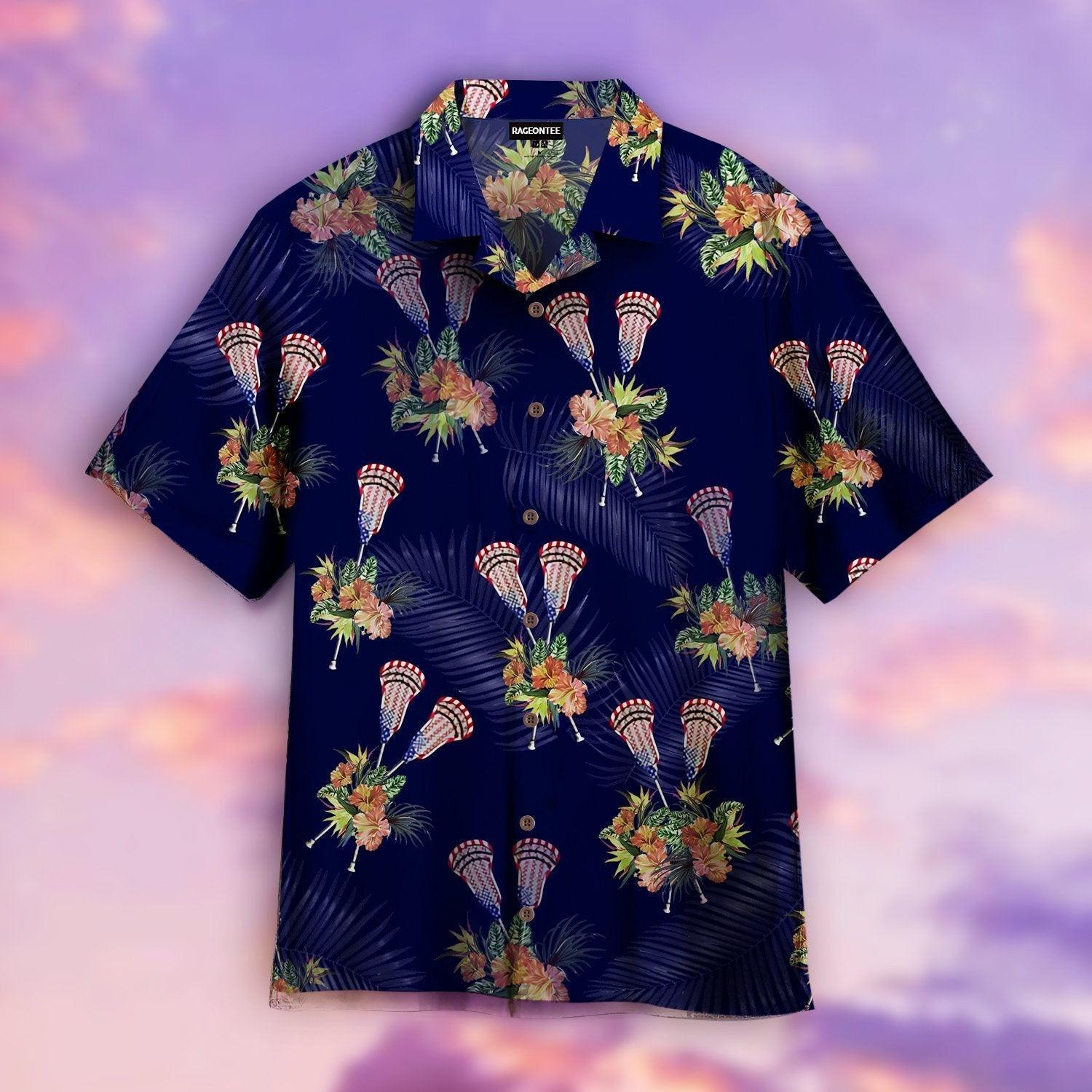 Lacrosse Tropical Hawaiian Shirt