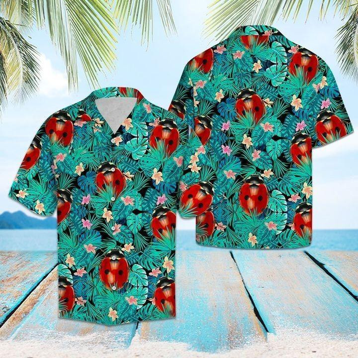 Ladybug Tropical Hawaiian Shirt