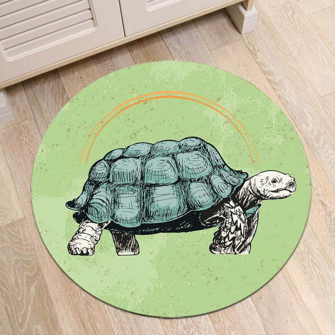 Land Tortoise Round Rug Carpet Bedroom Livingroom Home Decor