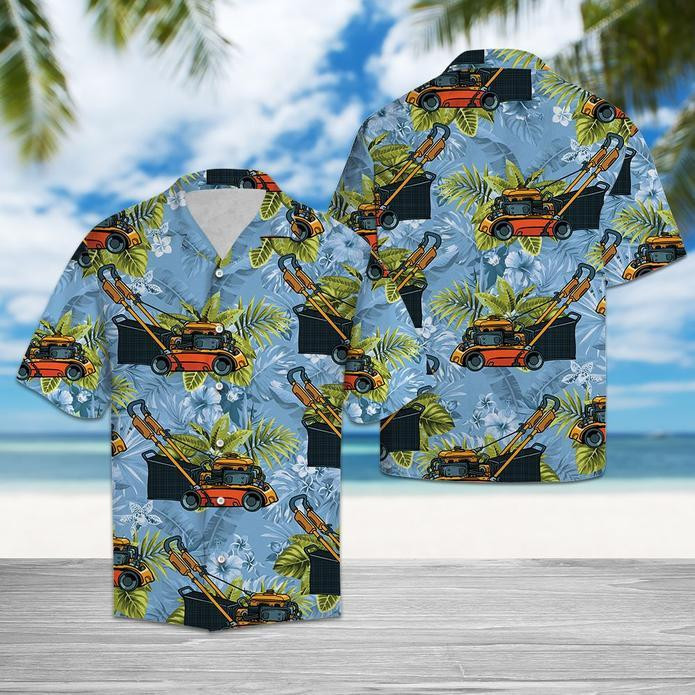 Lawn Mower Tropical Hawaiian Shirt