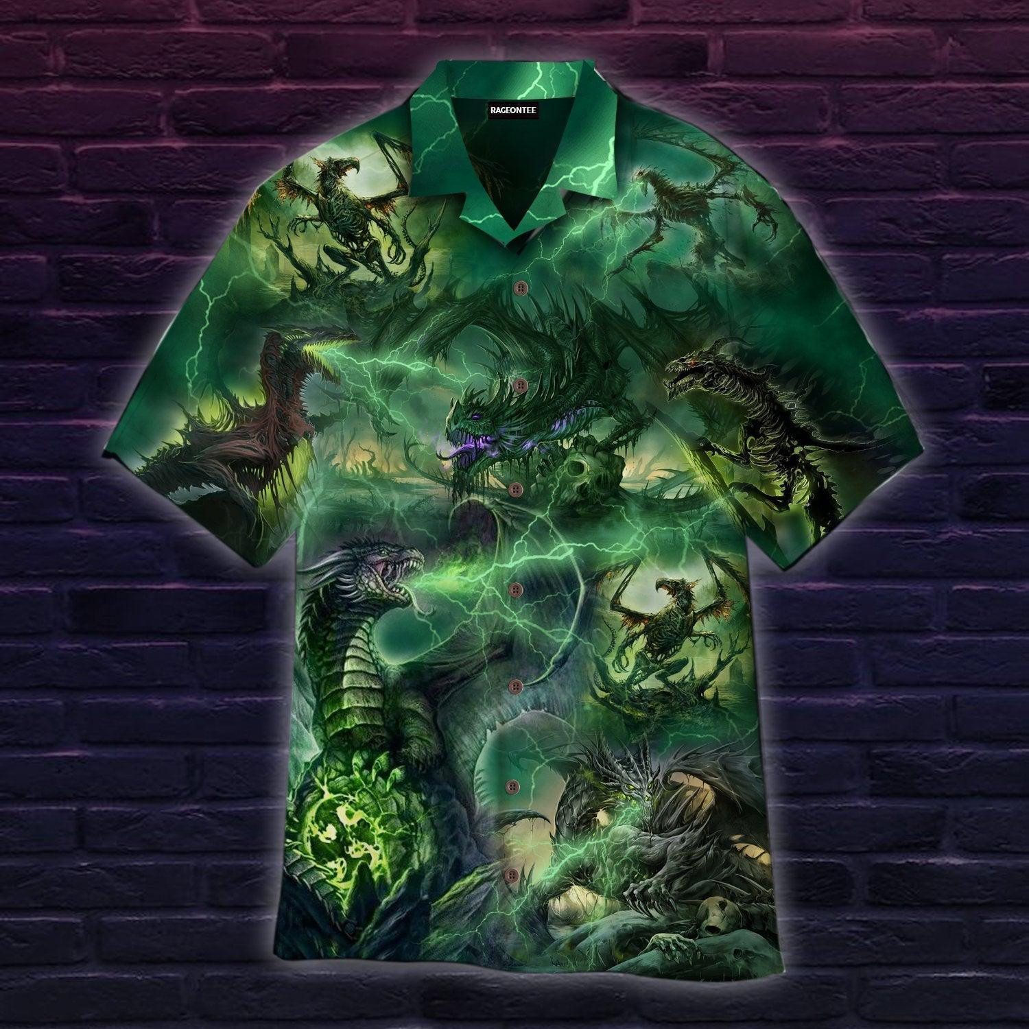 Legend Dragons Never Die Hawaiian Shirt